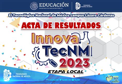 ACTA DE RESULTADOS INNOVATECNM 2023 Tecnológico Nacional de México