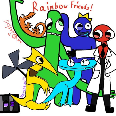 Радужные друзья все на месте Арт Rainbow Friends Everything Is In Place Art In 2023