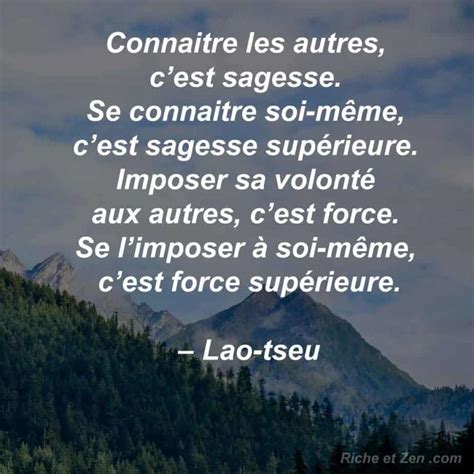 Connaitre les autres c est sagesse Se connaitre soi même c est