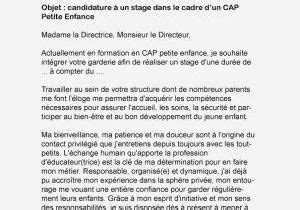 Lettre De Motivation Pour Un Stage En Cr Che Laboite Cv Fr