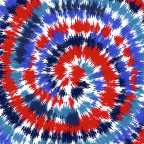 Tie Dye Neck Gator Red White And Blue Patriotic Tie Dye Digital Art By