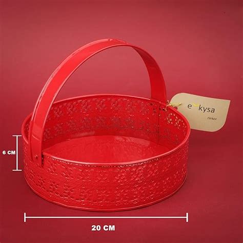 Iron Ekysa Red Hamper Basket for Gifting at Best Price in Moradabad - ID: 7481845