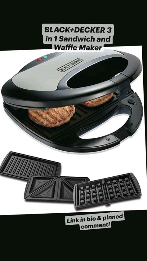 Black Decker In Sandwich And Waffle Maker Sandwich Maker