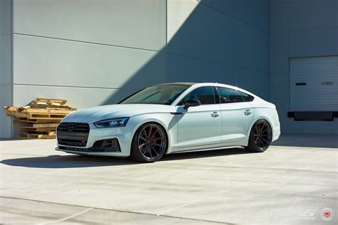 White Audi S5 Stands Out On The Road With Blacked Out Grille Carid