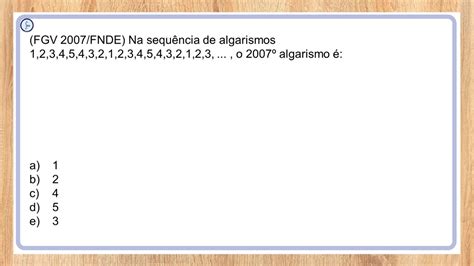 POUCOS ACERTAM Sequência lógica Matemática e raciocínio lógico