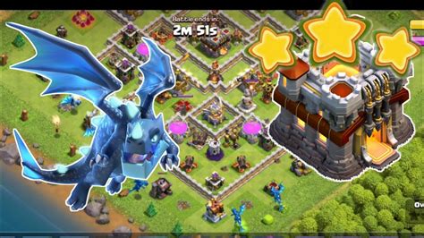 Coc Th11 Coc Th11 War Base 3 Star Th11 Attack Strategy Op Electro Dragon Youtube