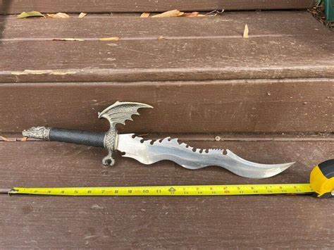 Flying Dragon Double Bladed Dagger Knife 21 3895345973