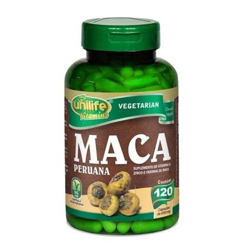 MACA PERUANA 120 CAPSULAS UNILIFE Maçã benefícios Maca peruana