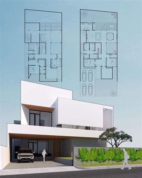 Pin By Unah Tahay On Autocad Modern House Facades Building Plans