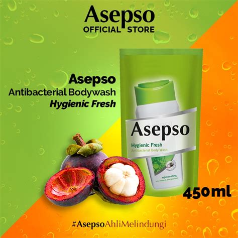 Jual ASEPSO Sabun Cair Body Wash Hygienic Fresh 450 Ml Shopee Indonesia