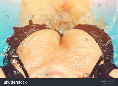 Sexy Wet Woman Big Tits Swimming Stock Photo Shutterstock