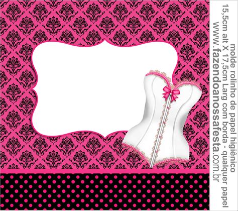 Ch De Lingerie Kit Completo Molduras Para Convites R Tulos Para Guloseimas