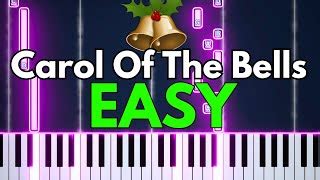 Carol Of The Bells EASY BEGINNER Piano Tutorial Chords Chordify