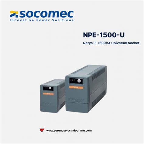 Socomec Ups Netys Pe U Pt Sarana Solusindo Prima