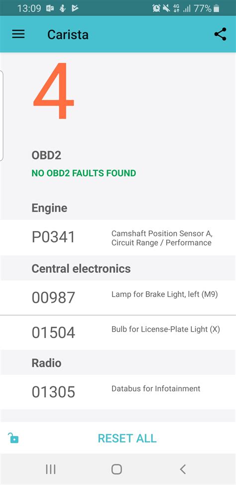 Carista Fault Codes Audi Sport Net