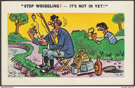 Saucy Humour Flip Stop Wriggling C1960s Constance Postcard