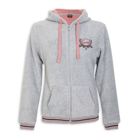 Grey Zip Through Hoodie 3088225 Inwear