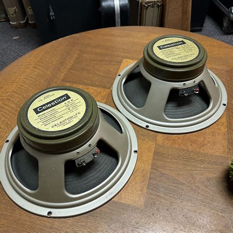 Pair Celestion Greenbacks T Pre Rola Reverb