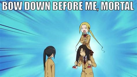 Bow Down Seitokai Yakuindomo Anime Shows Anime Memes