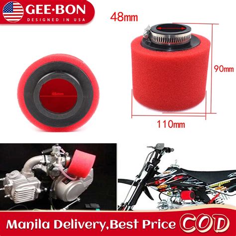 Geebon Air Filter Bend Foam Air Filter Sponge Cleaner Moped Scooter