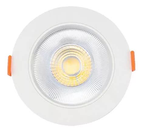 F Cil Foco Led Empotrado Redondo Blanco De W K Mercadolibre