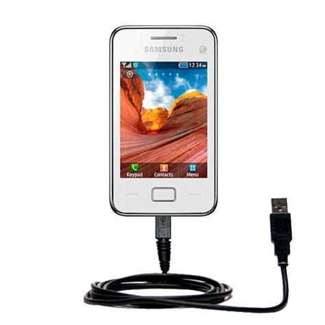 Classic Straight USB Cable Suitable For The Samsung Star 3 DUOS With Power Hot Sync And Charge