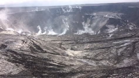 Kilauea Volcano Crater Collapse Summit Explosion Usgs Footage June