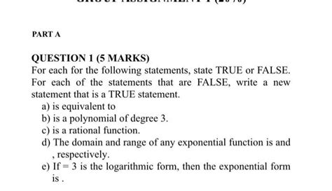 Solved Question 1 5 Marks For Each For The Following