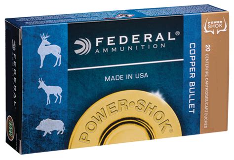 Federal Power Shok 300 Win Mag 180gr Copper Hollow Point 20rd Box