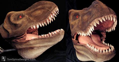 Custom Foam Tyrannosaurus Rex Head Life Sized Tom Spina Designs Tom