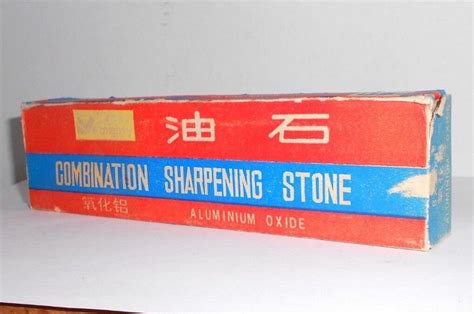 Vintage Diamond Brand Combination Sharpening Stone 8x2x1 Aluminum Oxide