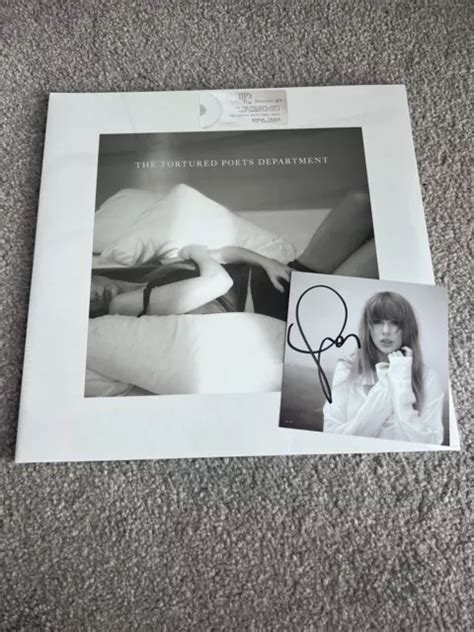 VINYLE DU DÉPARTEMENT des poètes torturés de Taylor Swift avec photo