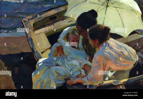 Joaqu N Sorolla Y Bastida After Bath Stock Photo Alamy