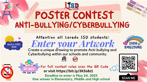 Anti Bullying Poster Contest Anita T Dovalina Elementary School