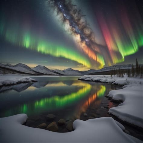 Premium Photo Mesmerizing Northern Lights Display