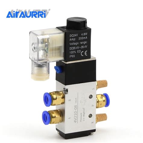 Pneumatic Electric Solenoid Valve Air Control Magnetic Valve Dc24v 8mm