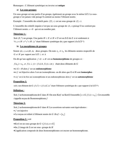 SOLUTION Cours1 Part1 Structures Alg Briques De Base Studypool