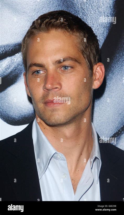 Actor Paul Walker Uk Premiere 2 Fast 2 Furious Hi Res Stock Photography