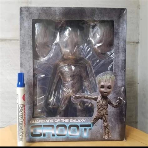 Jual Sale Mainan Action Figure Baby Groot Artikulasi Recast Hot Toys Guardi Kota Bandung Van
