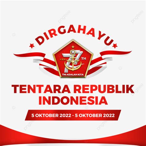 Lettering Text Of Hut Tni Hut Tni Hut Tni Ke Dirgahayu