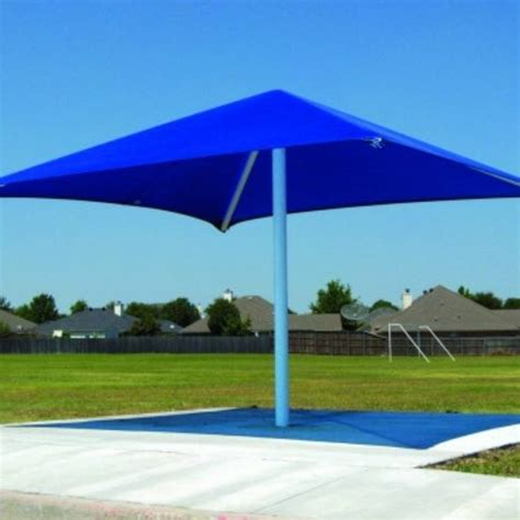 Square Single Column Fabric Shade Backyard Solutions