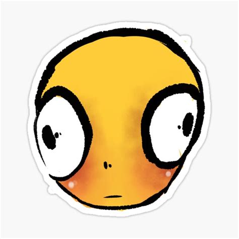 "Big Eyes Emoji" Sticker by ZaryaMaiato | Redbubble