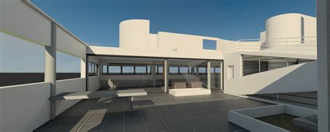 Villa Savoye Revit Model Le Corbusier2014 Update Behance