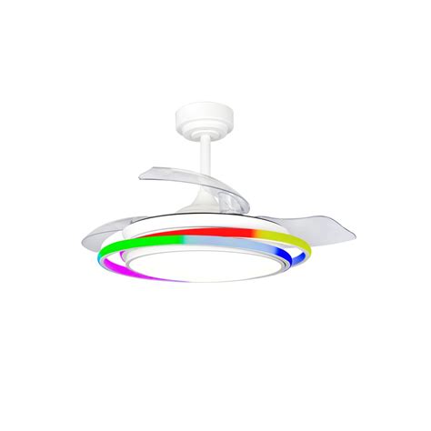 Ventilador Led Antila Mini Rgb Blanco Cct Dim Cristalrecord