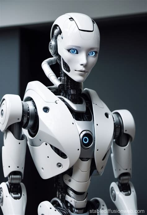 Realistic Humanoid Robot Full Scale Stable Diffusion Online