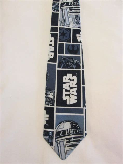 Star Wars Necktie All Cotton Star Wars Print Necktie Etsy Star Wars Prints Star Wars Neck Tie