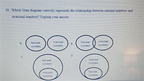 Solved Which Venn Diagram Correctly Represents The Relationship