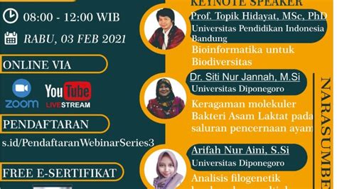 Webinar Series 3 Peran Bioinformatika Dalam Pemanfaatan Sumber Daya