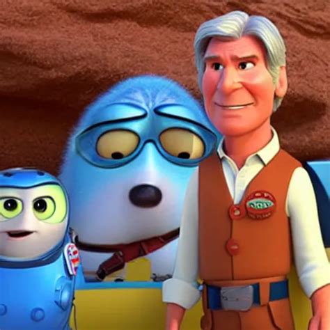 Harrison Ford As Seen In Disney Pixars Up 2009 Stable Diffusion