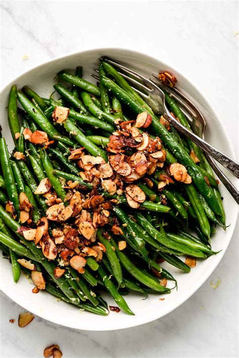 Quick And Easy Green Beans Almondine Garnish And Glaze